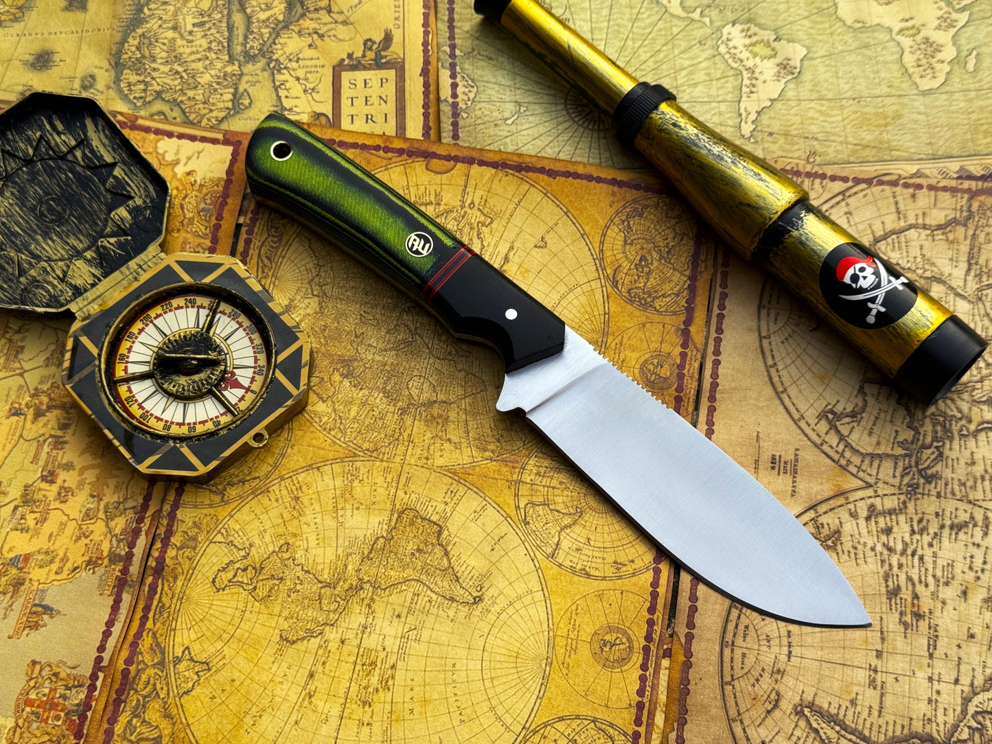 UA Forest Ranger - Hand Forged 11 Inches Camping Knife with G10 Micarta Handle