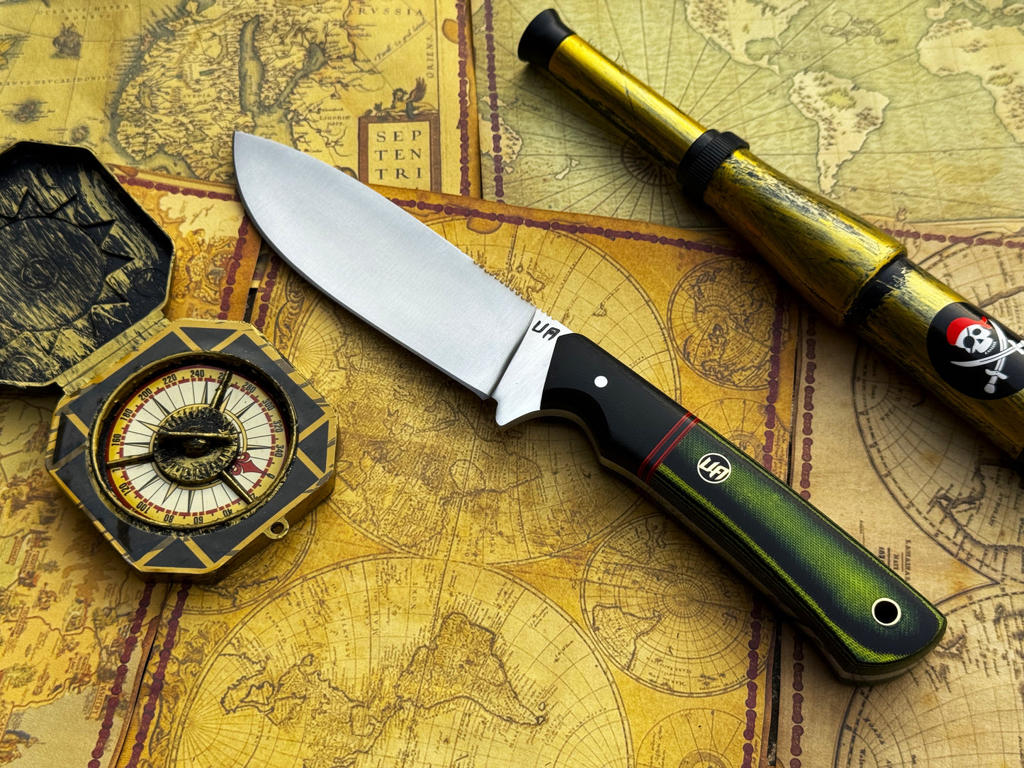 UA Forest Ranger - Hand Forged 11 Inches Camping Knife with G10 Micarta Handle