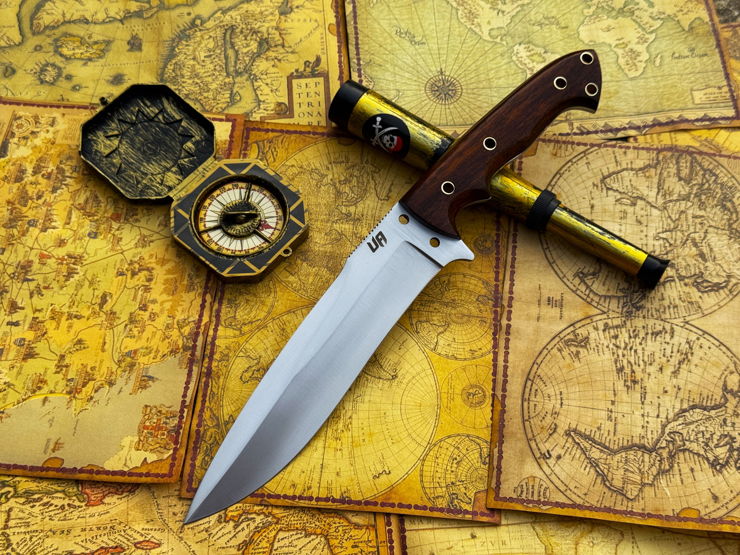 UA Bushcraft Pro - Hand Forged 12" Full Tang Hunting Knife
