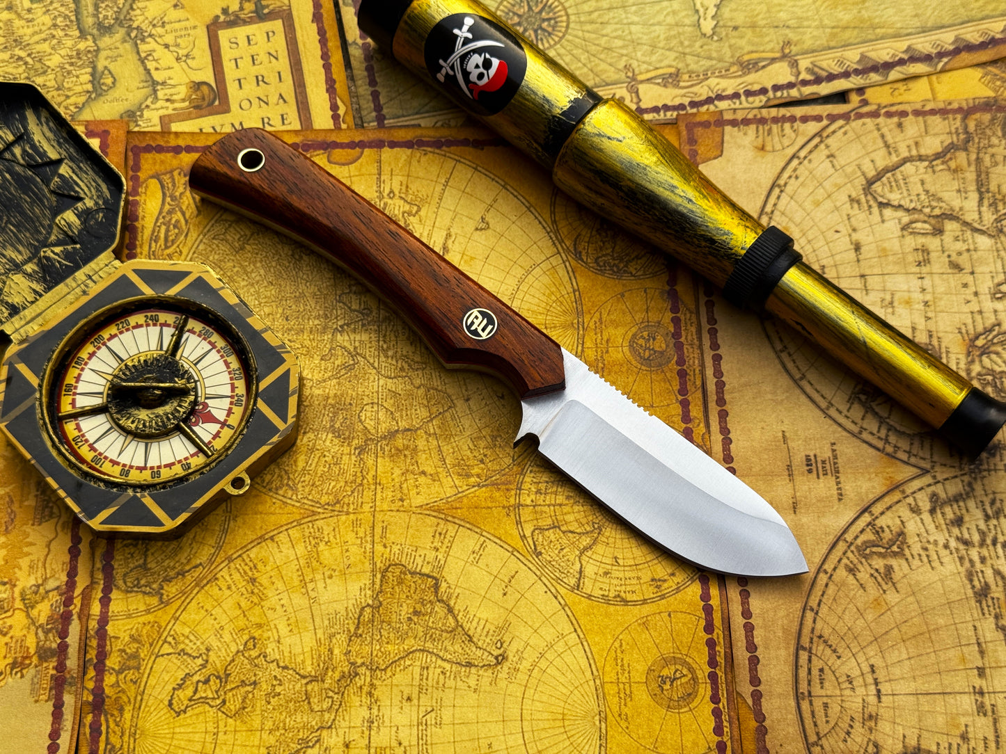 UA Cobra Strike - Handmade Lightweight Camping Knife with Sheath