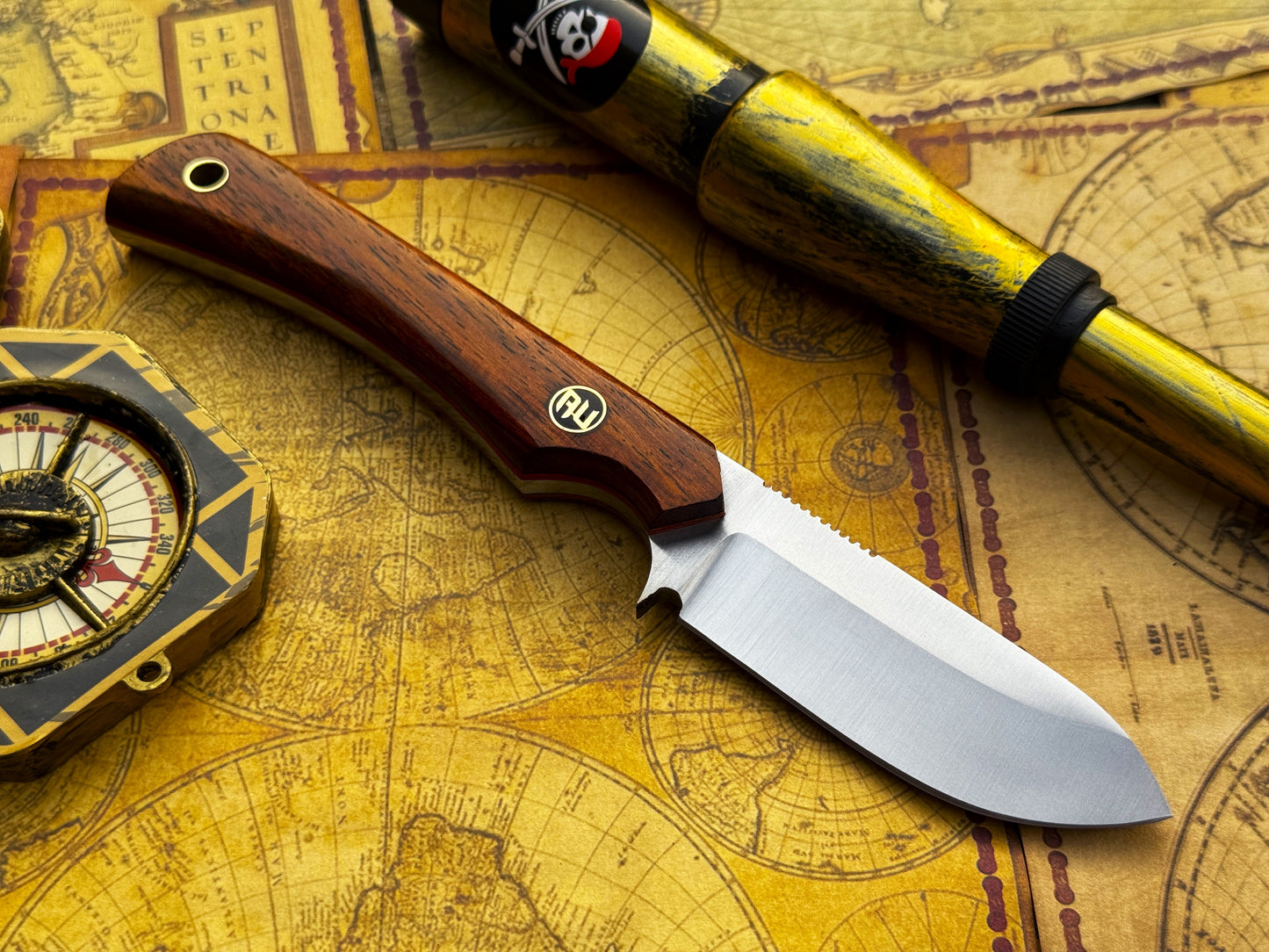 UA Cobra Strike - Handmade Lightweight Camping Knife with Sheath