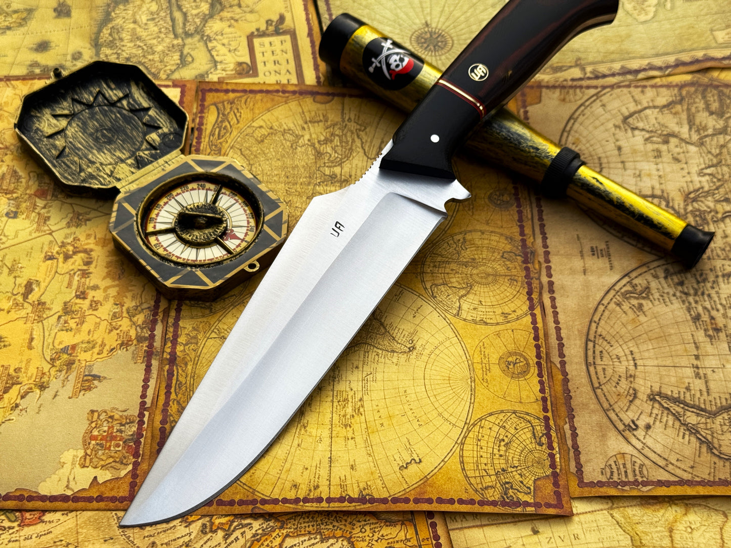 UA Dragons Tooth - Handmade Bowie Knife with Sheath