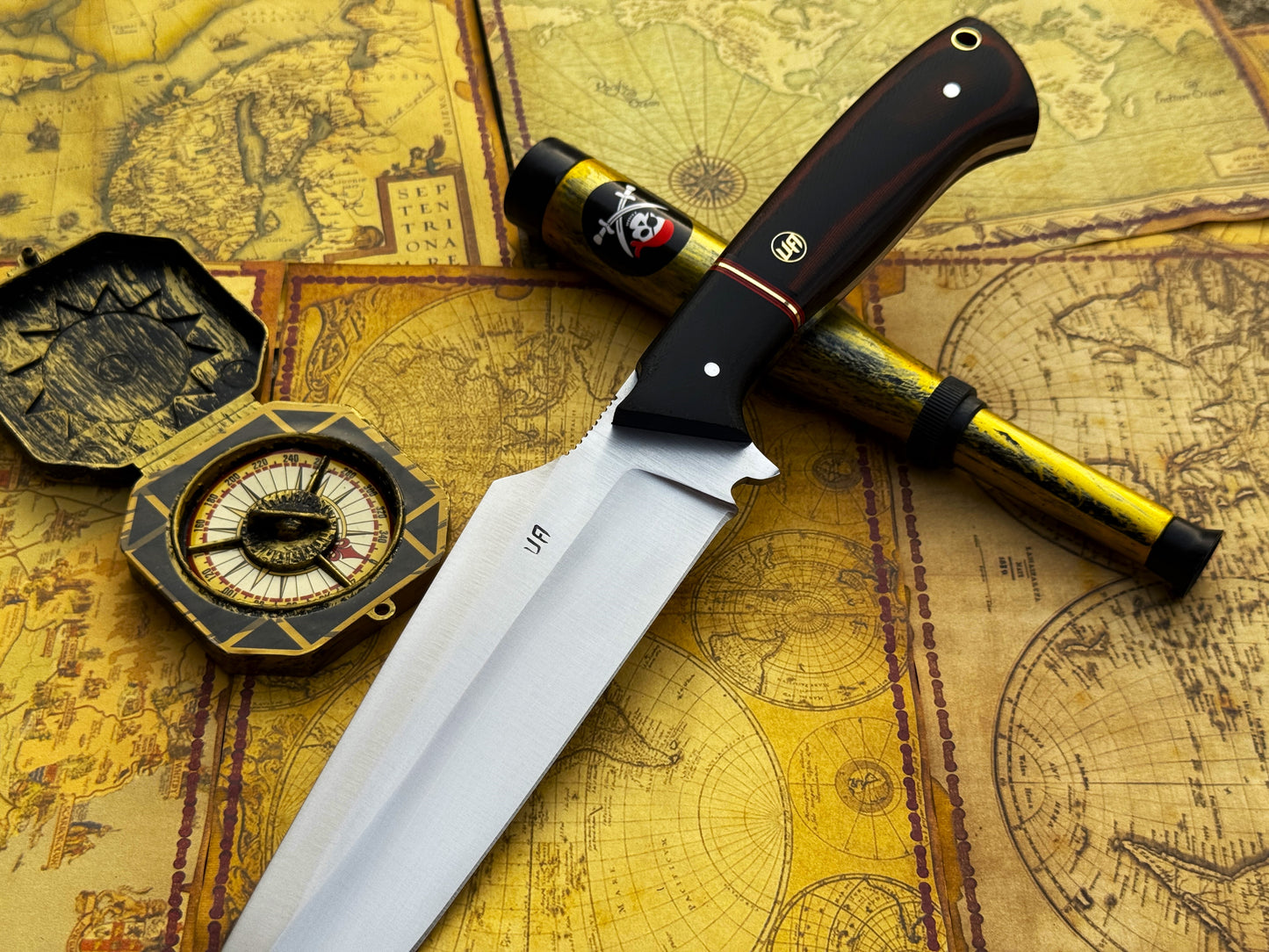 UA Dragons Tooth - Handmade Bowie Knife with Sheath