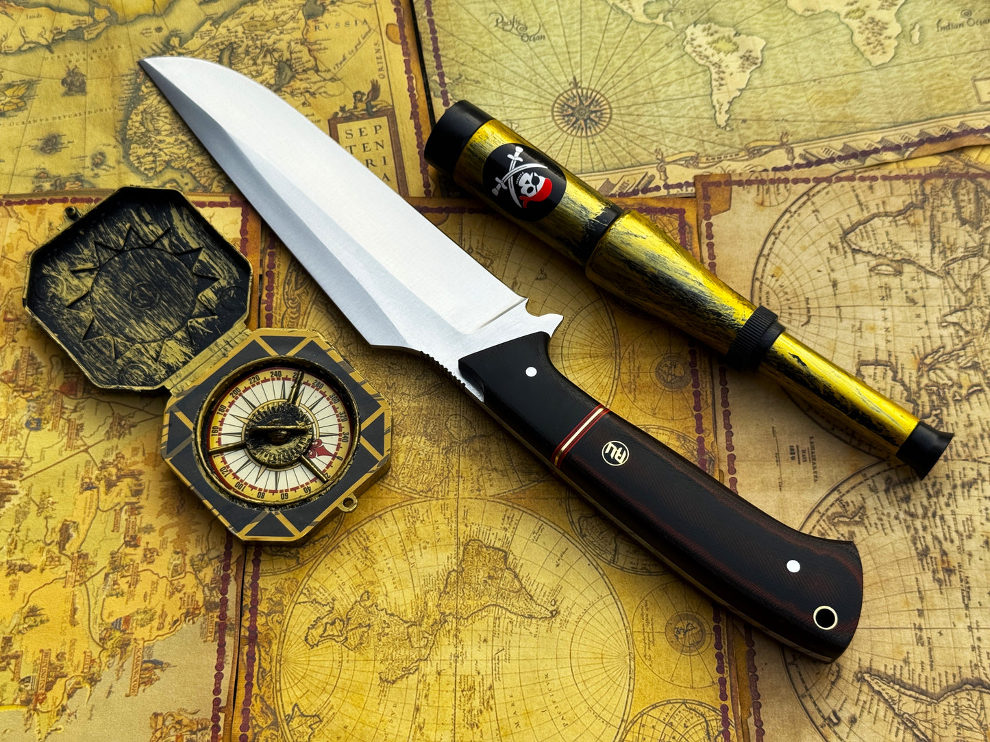 UA Dragons Tooth - Handmade Bowie Knife with Sheath