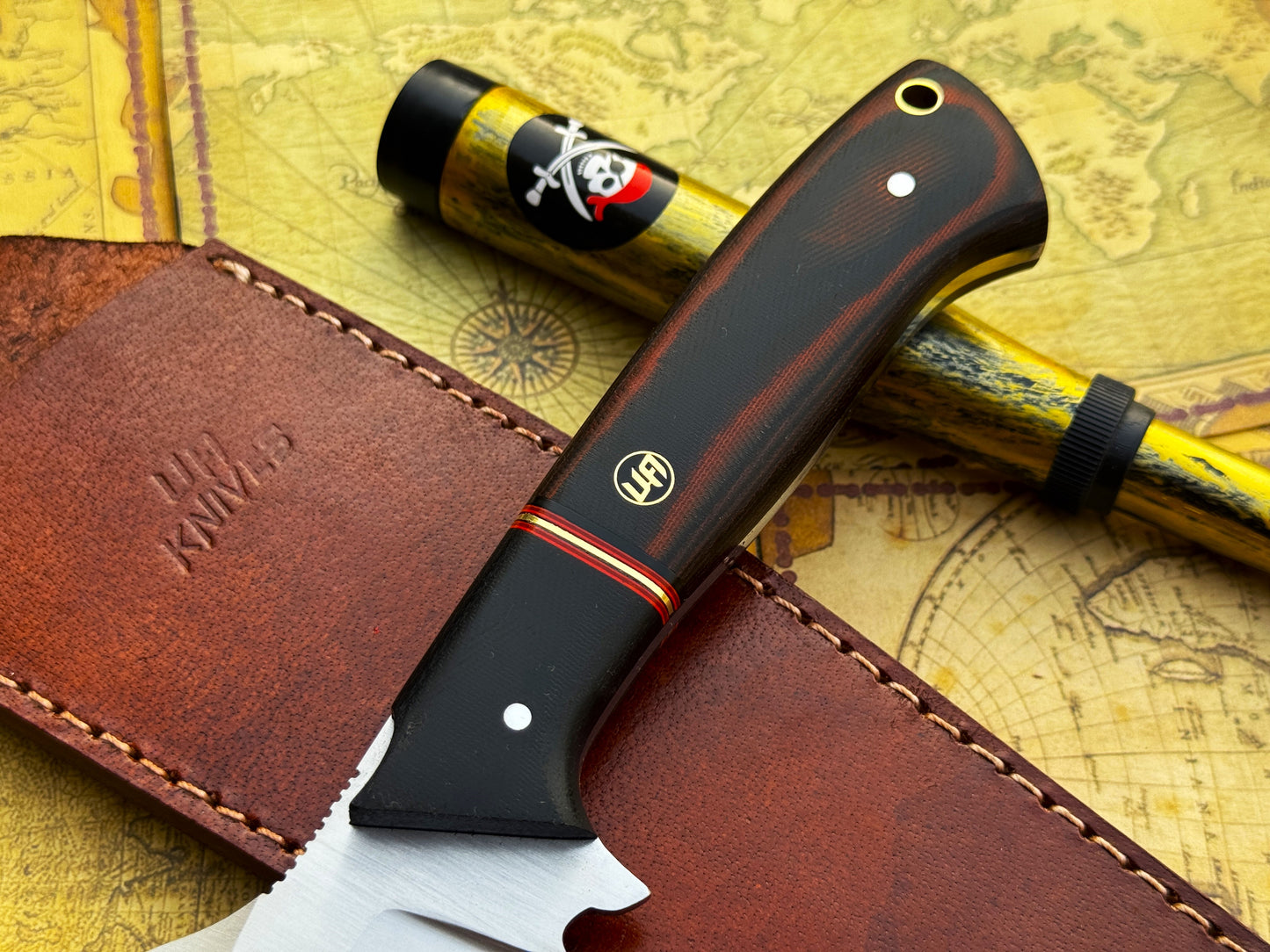 UA Dragons Tooth - Handmade Bowie Knife with Sheath