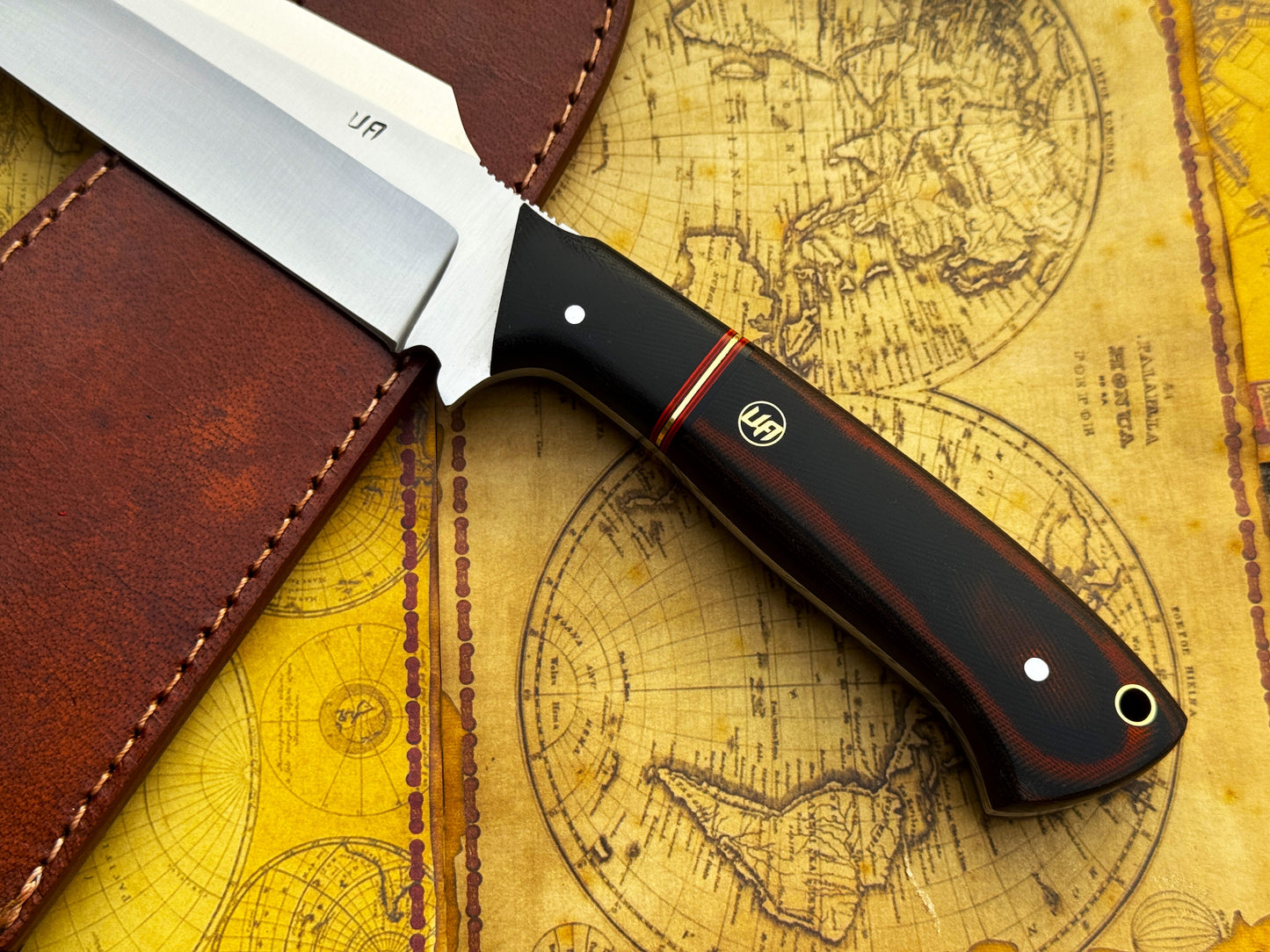 UA Dragons Tooth - Handmade Bowie Knife with Sheath