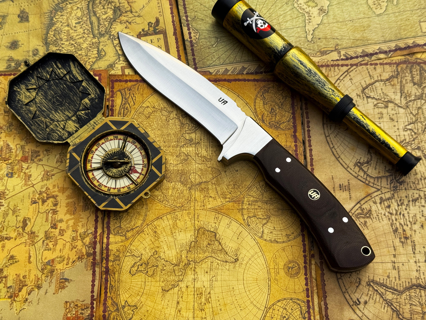 UA Bear Claw - Hand Forged Hunting Knife with G10 Micarta Handle