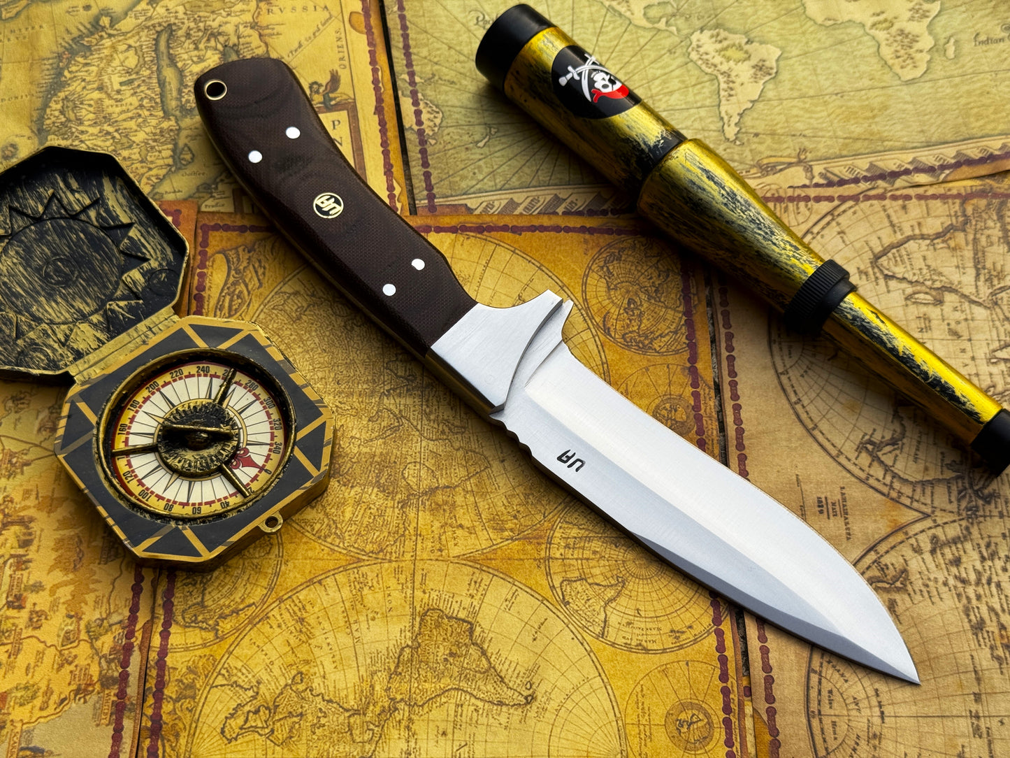 UA Bear Claw - Hand Forged Hunting Knife with G10 Micarta Handle