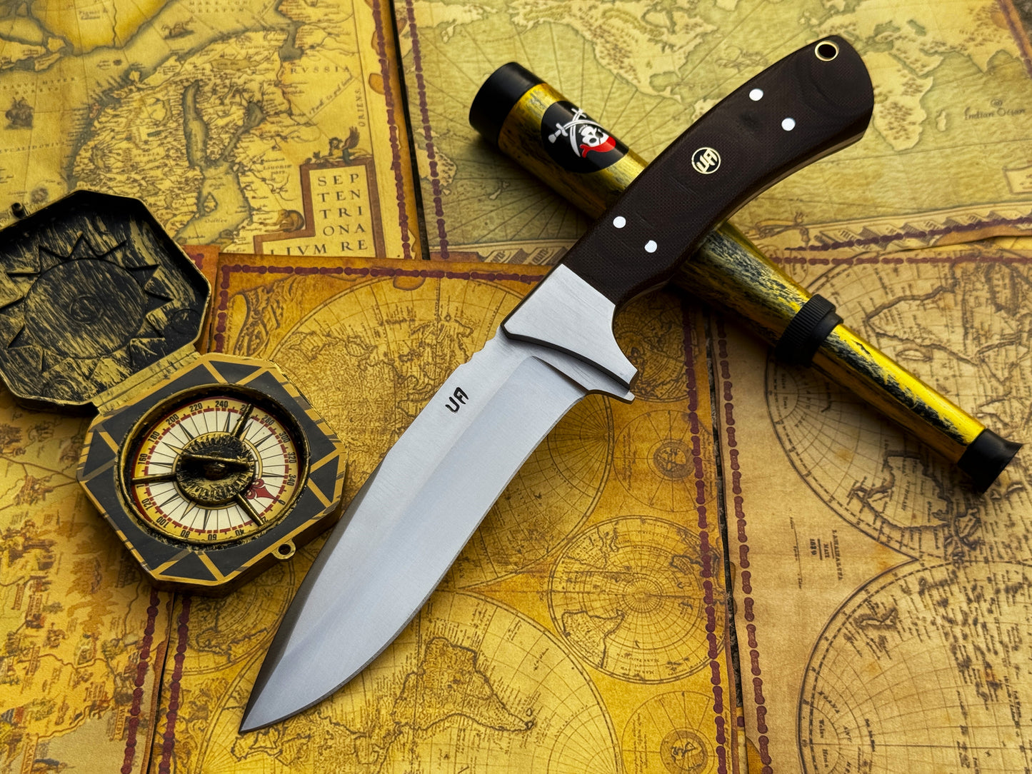 UA Bear Claw - Hand Forged Hunting Knife with G10 Micarta Handle