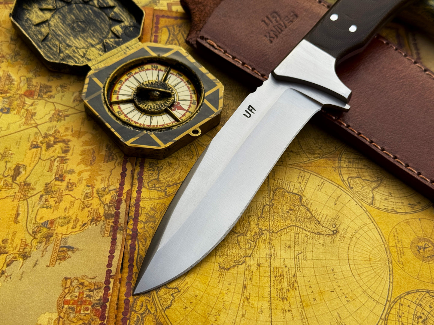 UA Bear Claw - Hand Forged Hunting Knife with G10 Micarta Handle