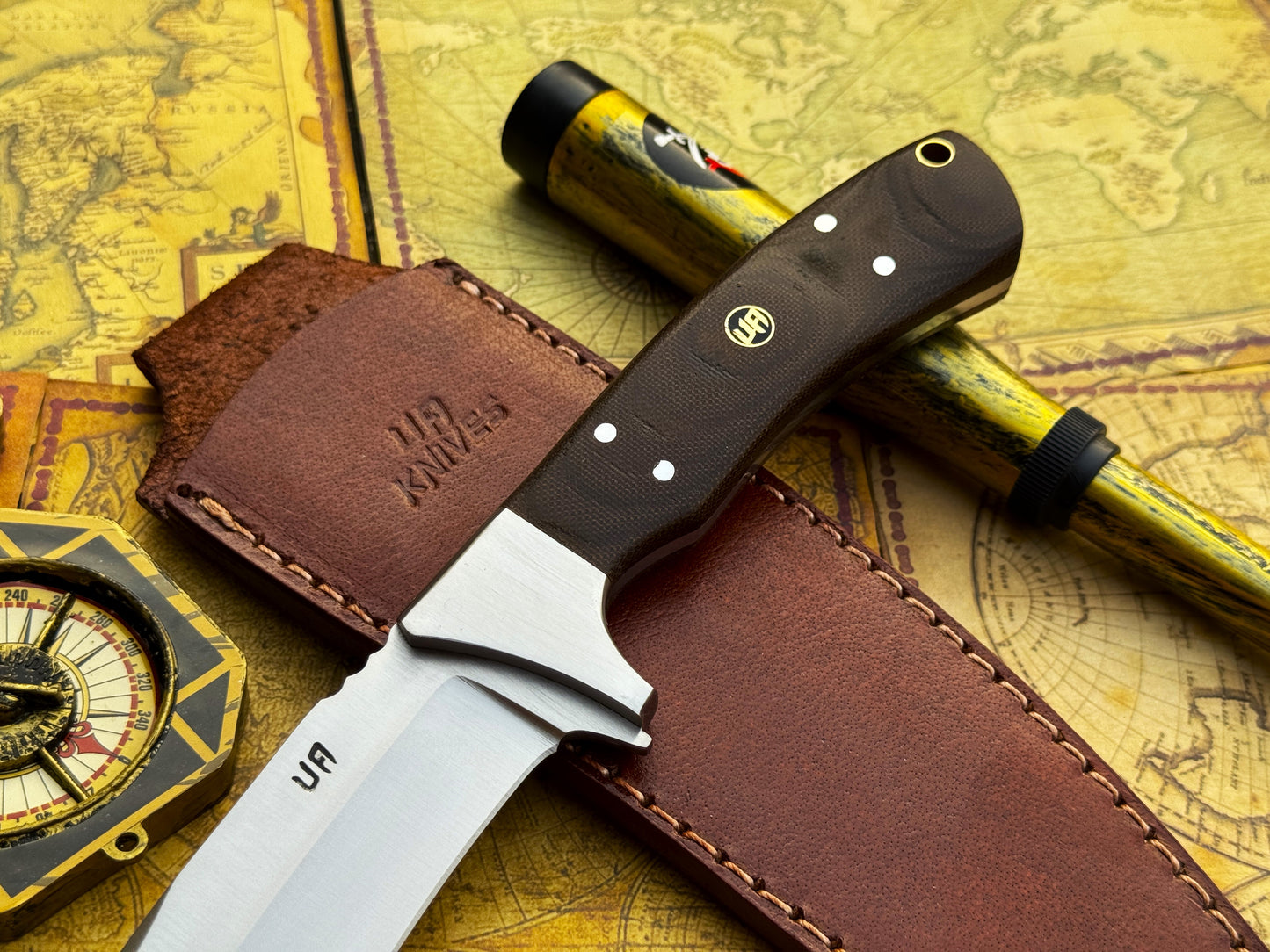 UA Bear Claw - Hand Forged Hunting Knife with G10 Micarta Handle