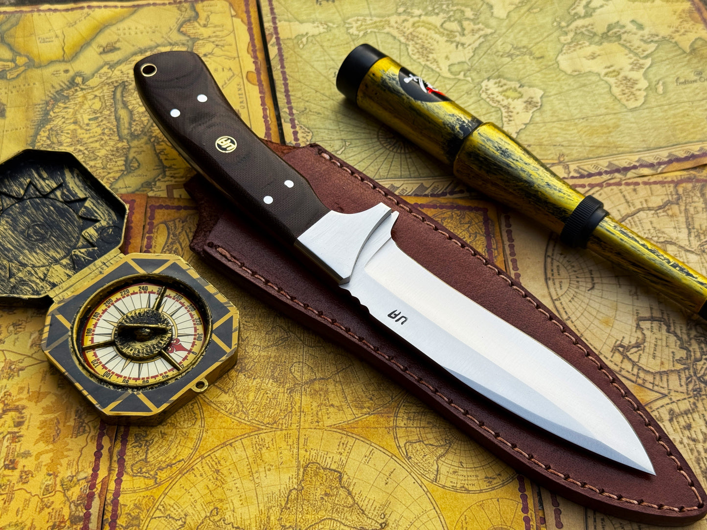 UA Bear Claw - Hand Forged Hunting Knife with G10 Micarta Handle