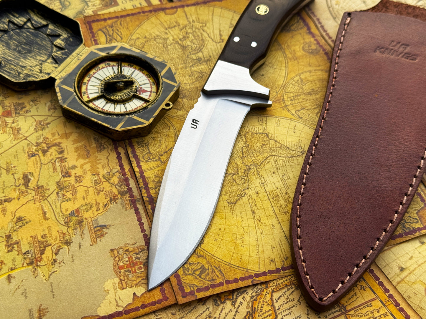 UA Bear Claw - Hand Forged Hunting Knife with G10 Micarta Handle