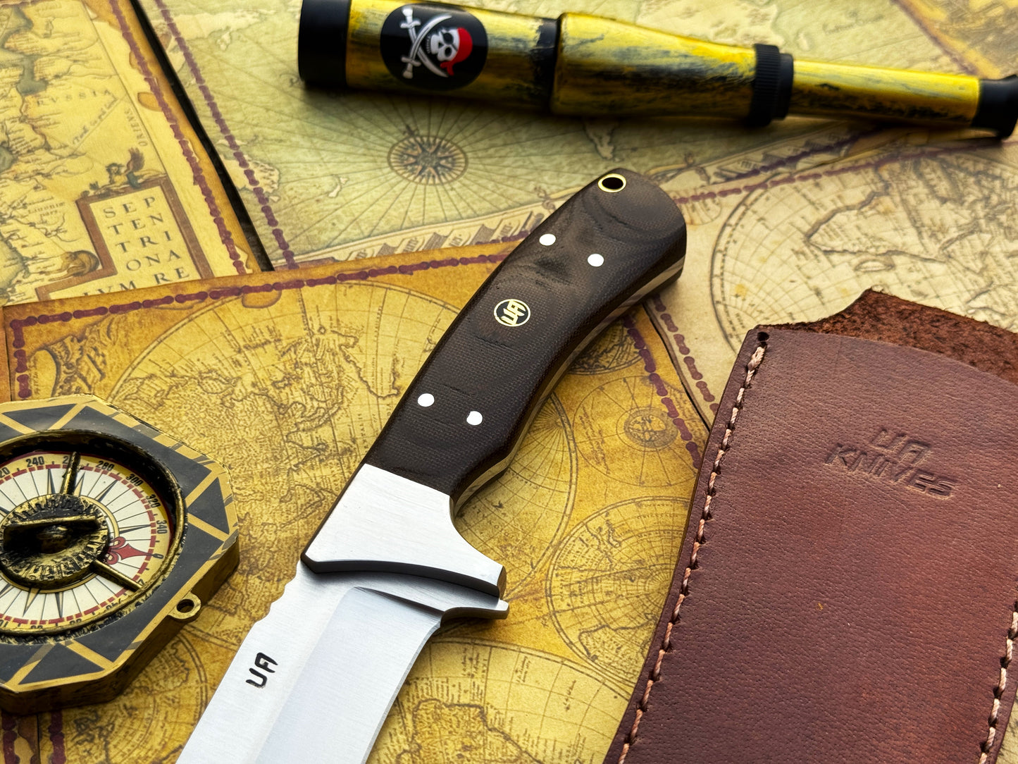UA Bear Claw - Hand Forged Hunting Knife with G10 Micarta Handle