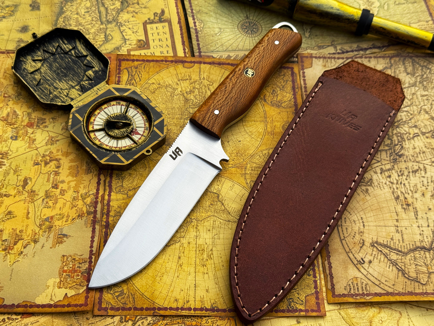 UA Nature Nook - Hand Forged Stainless Steel Hunting Knife