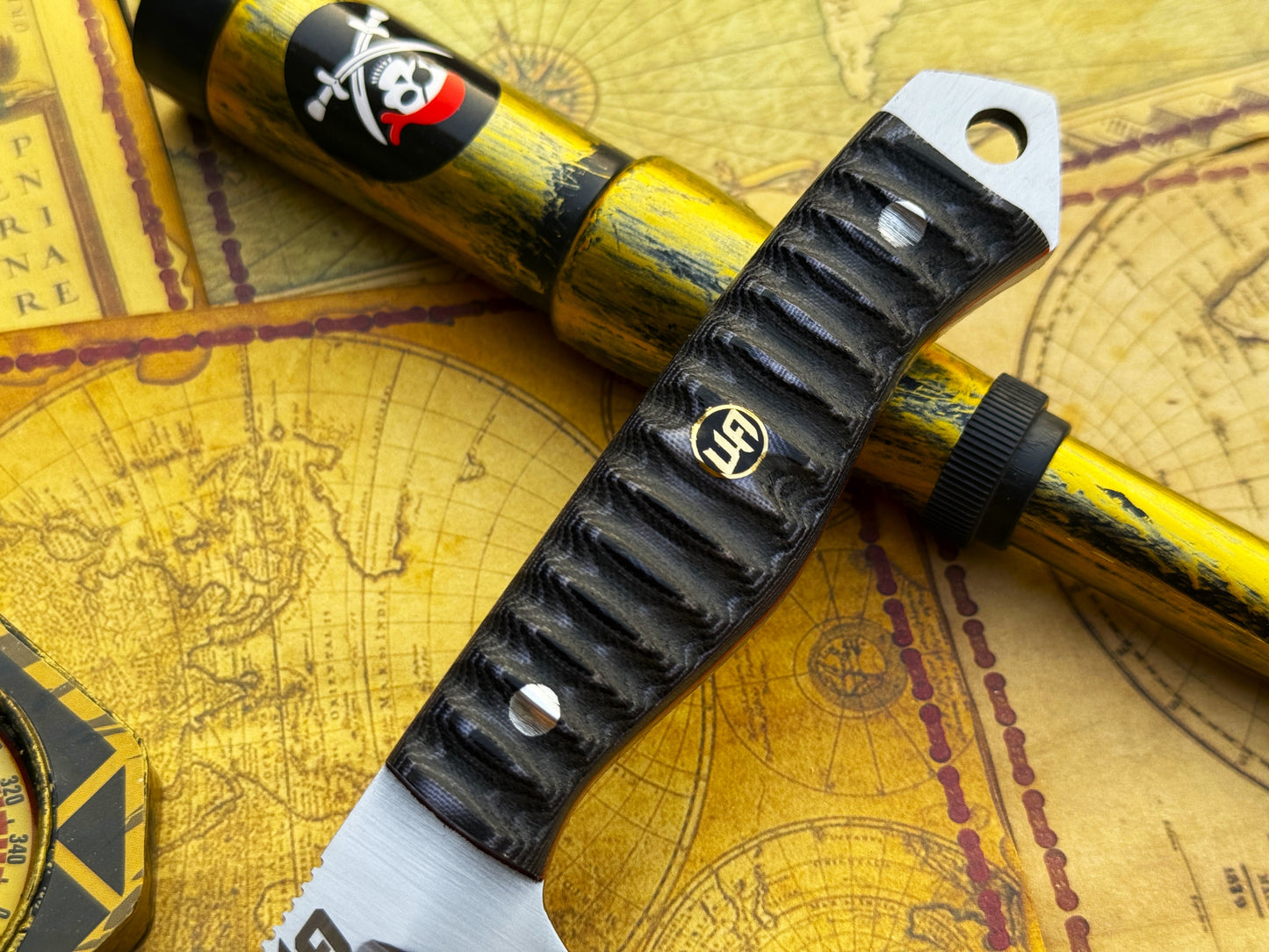 UA Silver Myst - Hand Forged 12C27 Camping Knife with Sheath