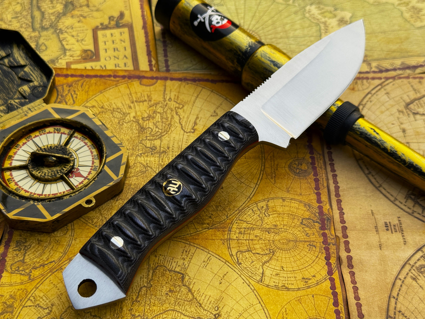 UA Silver Myst - Hand Forged 12C27 Camping Knife with Sheath