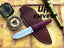 UA Horizon camping knife with handmade 12C27 stainless steel blade and G10 Micarta handle, designed for outdoor use.