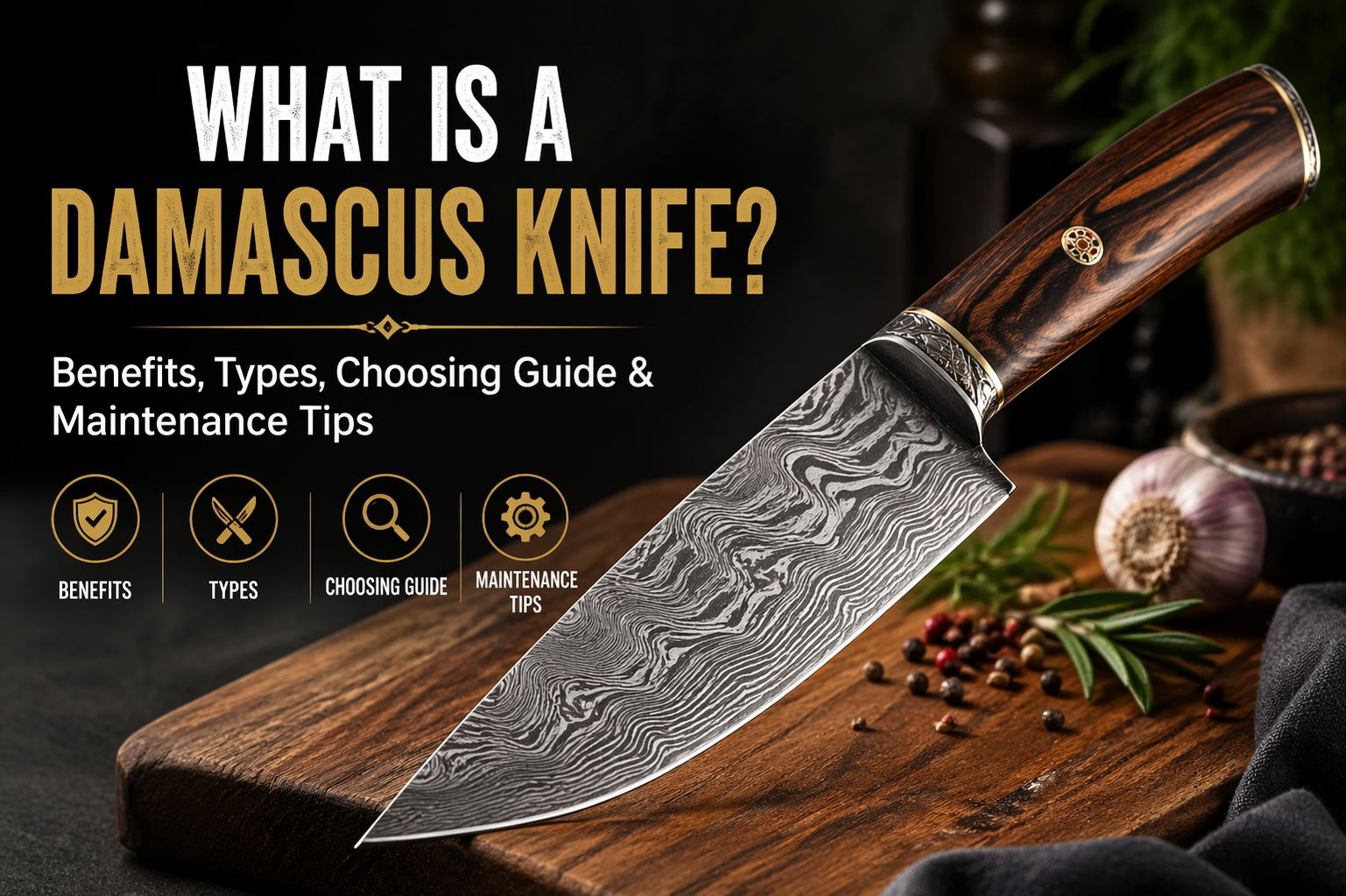 What Is a Damascus Knife? Benefits, Types, Choosing Guide &amp; Maintenance Tips