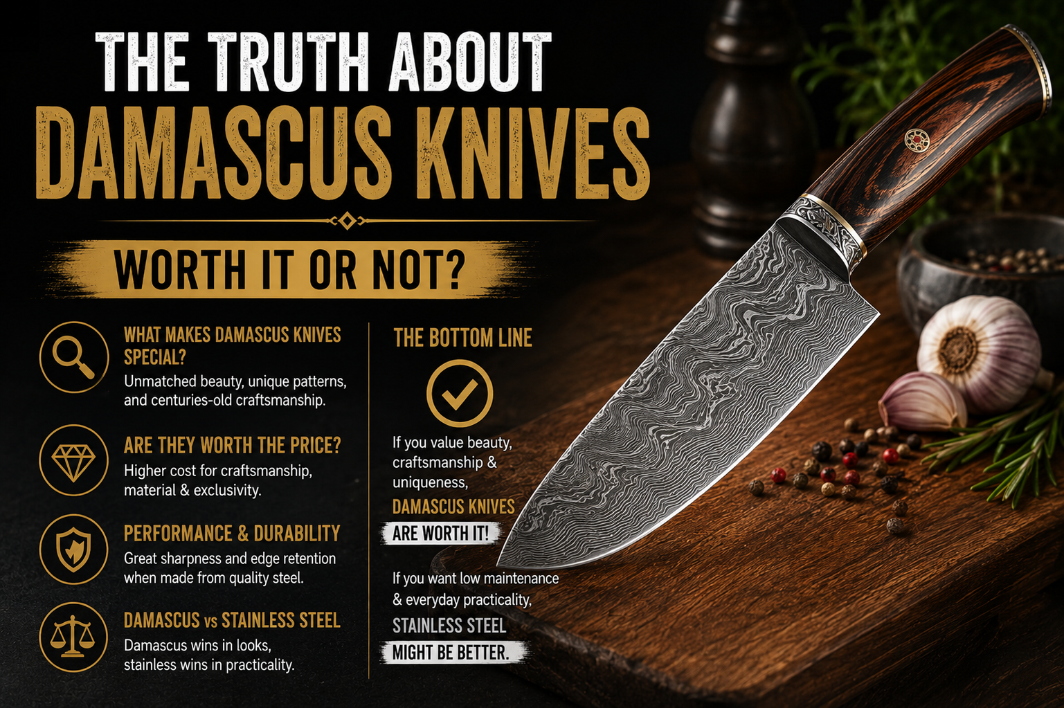 The Truth About Damascus Knives – Worth It or Not?