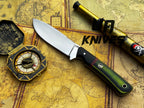 UA Knives Forest Ranger camping knife with hand-forged 11-inch blade and G10 Micarta handle, designed for hunting and outdoor use.