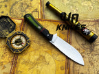 UA Forest Ranger camping knife with hand-forged blade and G10 Micarta handle, ideal for hunting and outdoor survival.
