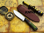 UA Forest Ranger hunting knife with an 11-inch hand-forged blade and G10 Micarta handle, designed for camping and outdoor use.