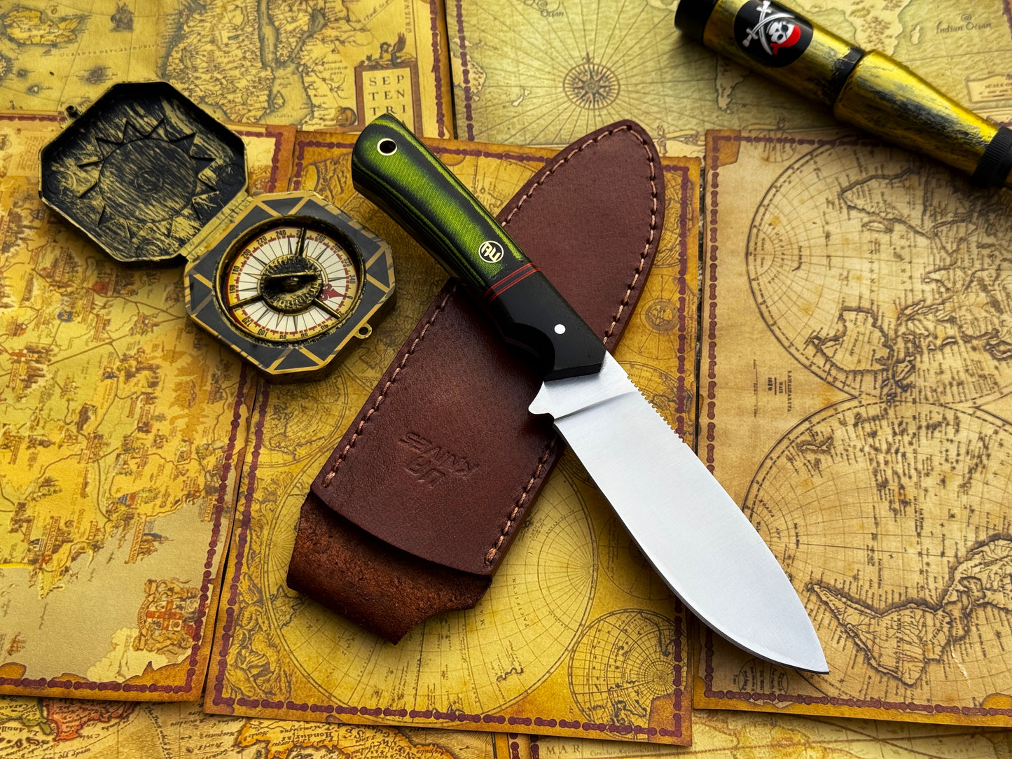 UA Forest Ranger - Hand Forged 11 Inches Camping Knife with G10 Micarta Handle