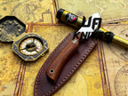 UA Cobra Strike handmade camping knife with sheath, lightweight stainless steel blade and ergonomic handle for outdoor use
