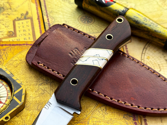 UA SIlver Myst - Stainless Steel Skinner Knife with Sheath