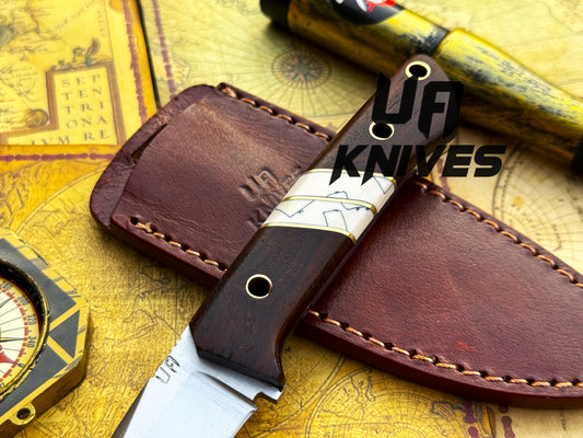 UA SIlver Myst - Stainless Steel Skinner Knife with Sheath