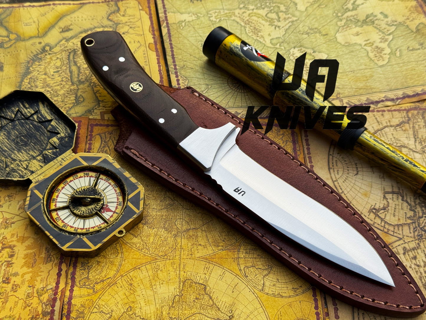 UA Bear Claw - Hand Forged Hunting Knife with G10 Micarta Handle