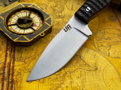 UA Silver Myst - Hand Forged 12C27 Camping Knife with Sheath