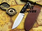 UA Knives Night Stalker hunting knife with 12C27 stainless steel blade and ergonomic handle, suitable for outdoor hunting tasks.