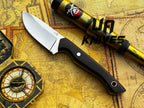 UA Oakheart handmade survival and bushcraft camping knife with wooden handle and sharp blade, designed for outdoor adventure.