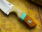 Handmade UA Pocket Protector EDC Utility Knife with black handle and stainless steel blade, designed for everyday carry and utility.